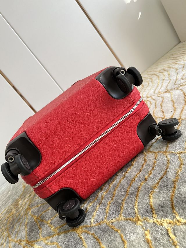 Louis vuitton original calfskin horizon 55 rolling luggage M20438 red