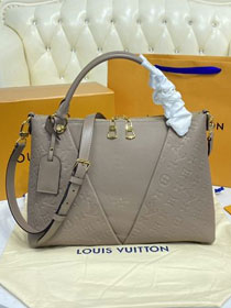 Louis vuitton original monogram calfskin V tote handbag M44422 grey