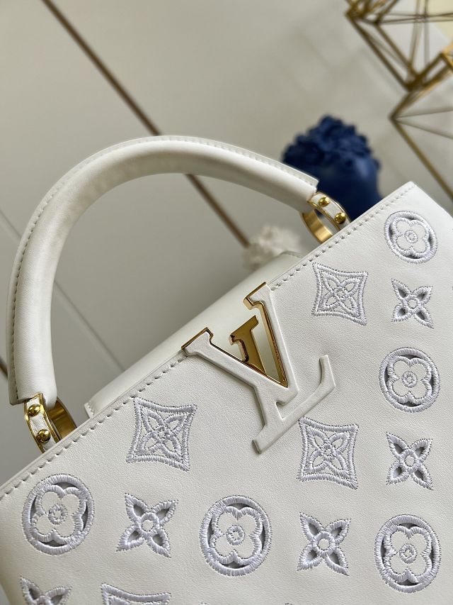 Louis vuitton original calfskin capucines BB handbag M20742 pink