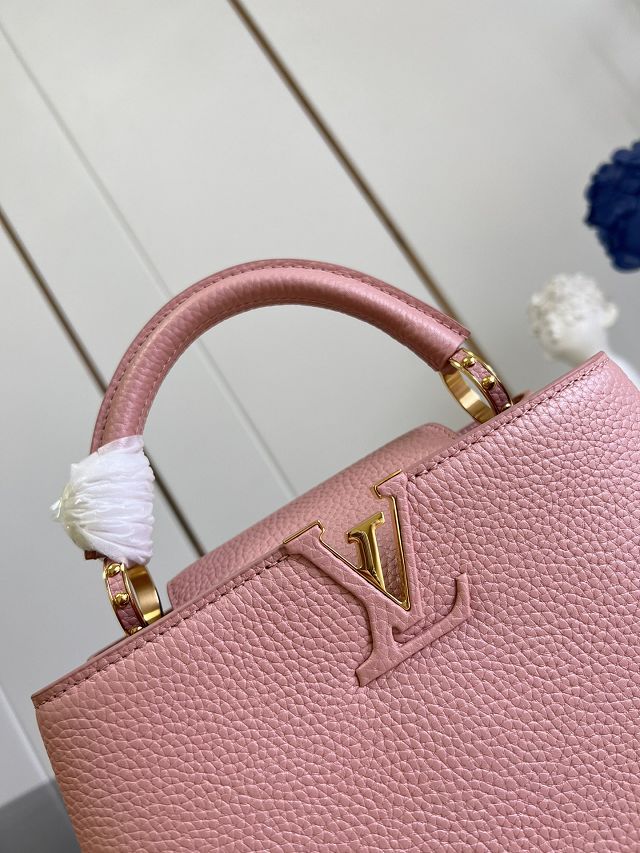 Louis vuitton original calfskin capucines BB handbag M21103 pink