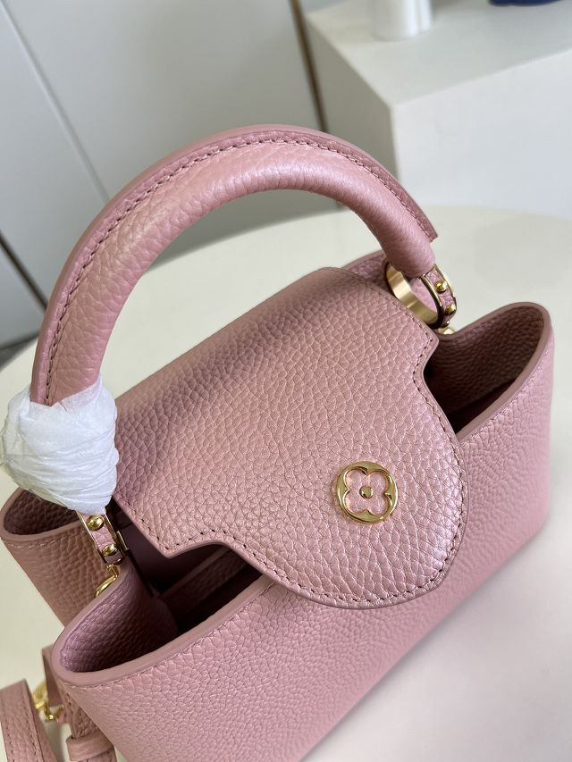 Louis vuitton original calfskin capucines BB handbag M21103 pink