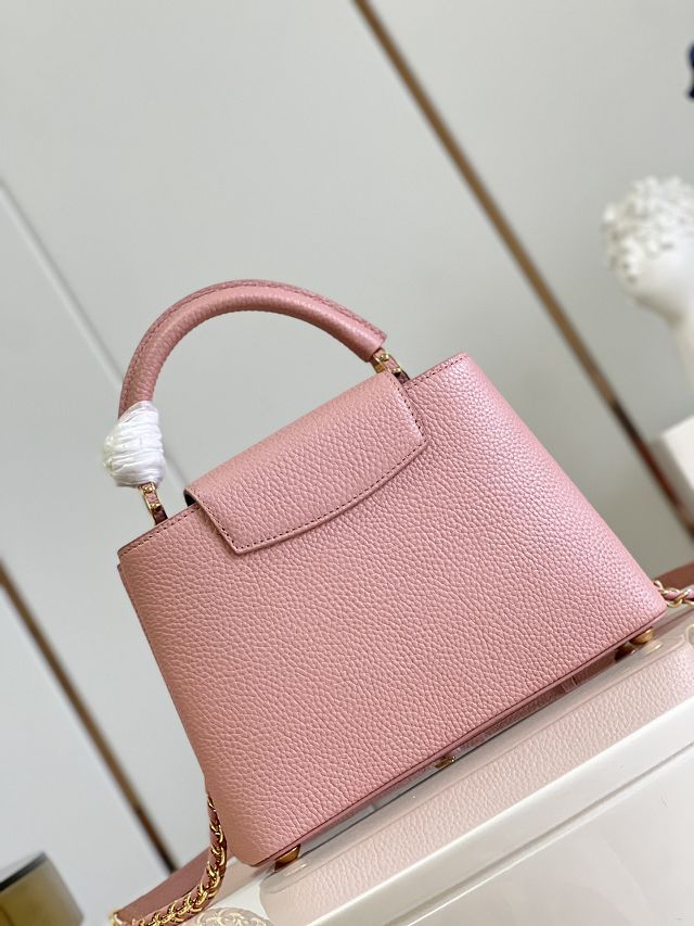 Louis vuitton original calfskin capucines BB handbag M21103 pink