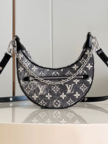 2023 Louis vuitton original denim loop handbag M21752 grey