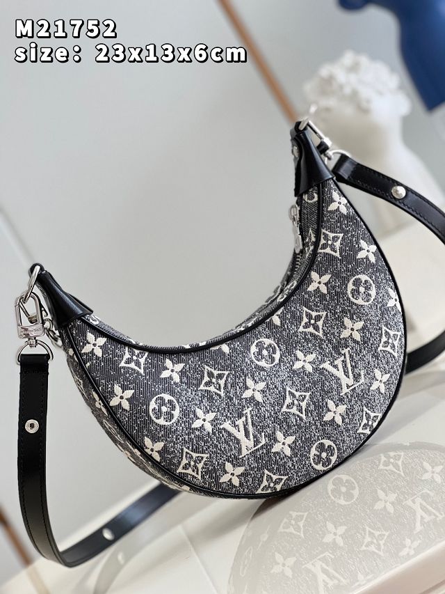 2023 Louis vuitton original denim loop handbag M21752 grey