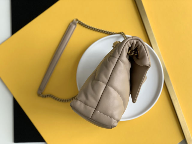 YSL original lambskin puffer small bag 577476 apricot