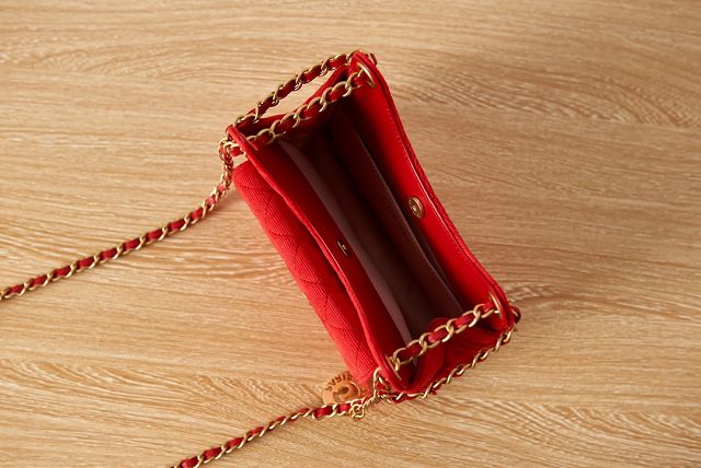 CC original velvet small hobo bag AS3710 red