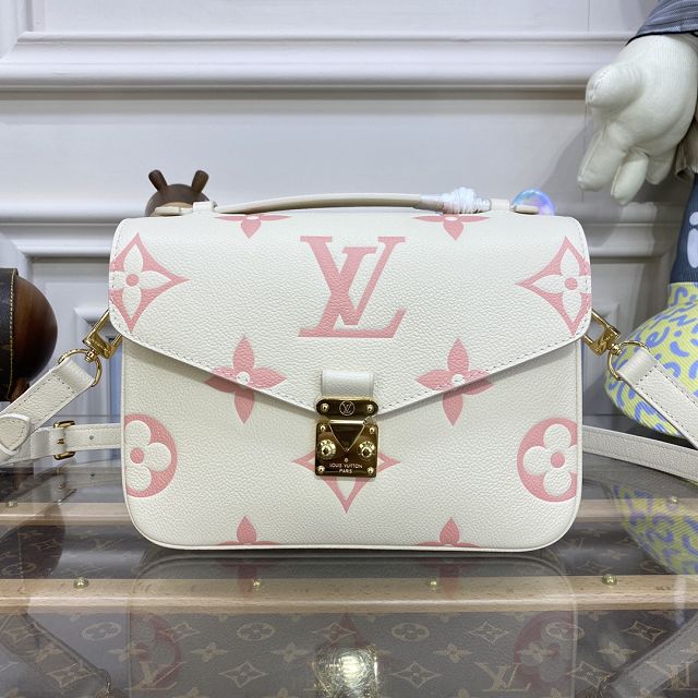 2023 Louis vuitton original calfskin pochette metis M45773 beige