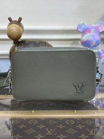 Louis vuitton original calfskin alpha wearable wallet M59161 khaki green
