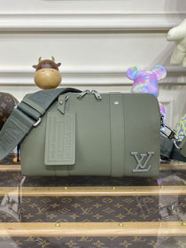 Louis vuitton original calfskin keepall city bag M21437 khaki green