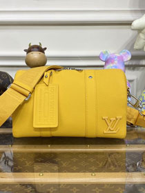 Louis vuitton original calfskin keepall city bag M21437 yellow