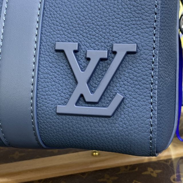 Louis vuitton original calfskin keepall city bag M21438 royal blue