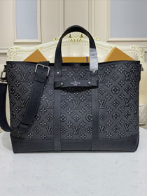 Louis vuitton original calfskin tote journey carryall bag M21371 black