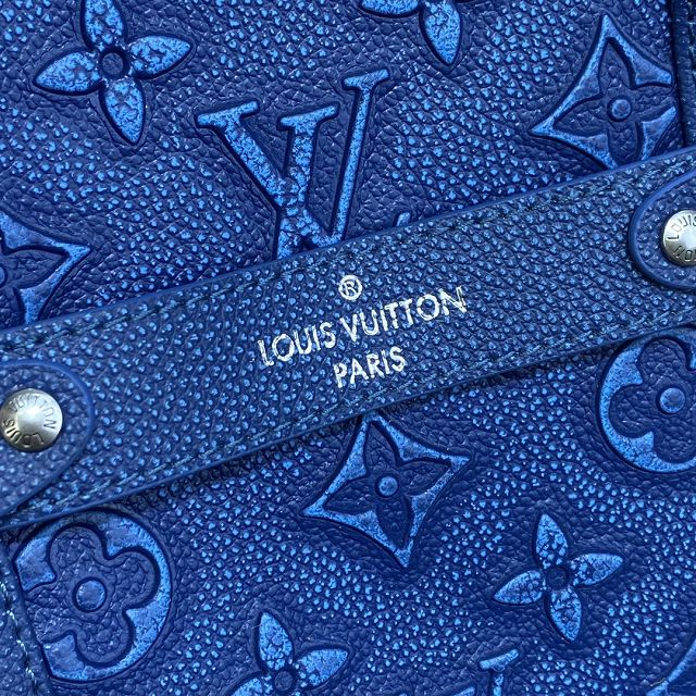 Louis vuitton original calfskin tote journey carryall bag M21371 blue