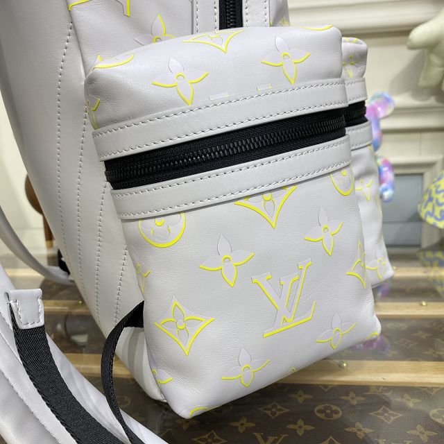 Louis vuitton original monogram nylon discovery backpack M21826 white