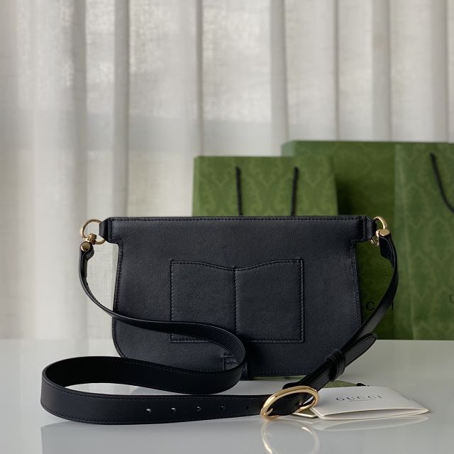 GG original calfskin blondie belt bag 718154 black