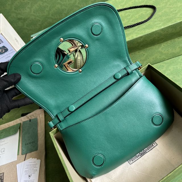 2023 GG original calfskin blondie shoulder bag 699268 green