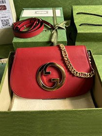 2023 GG original calfskin blondie shoulder bag 699268 red