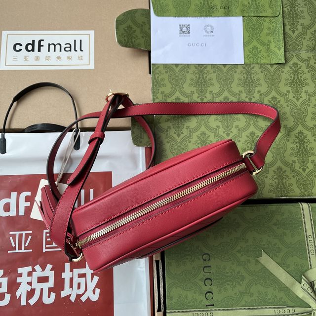 2023 GG original calfskin blondie small shoulder bag 742360 red