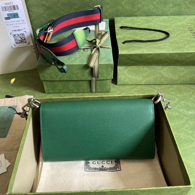 2023 GG original calfskin dionysus small shoulder bag 731782 green