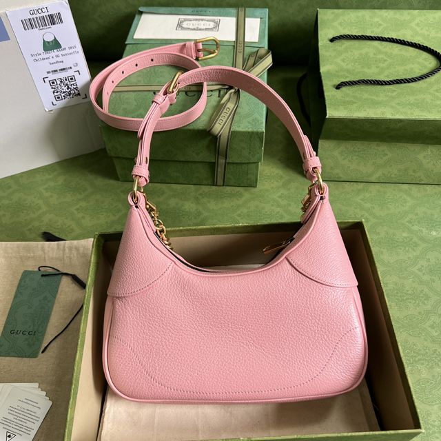 2023 GG original calfskin aphrodite small shoulder bag 731817 pink