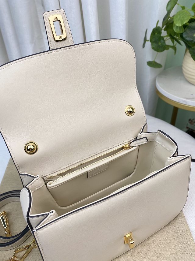 2023 GG original calfskin blondie top handle bag 735101 white