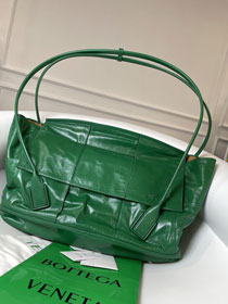 BV original paper calfskin large arco 56 bag 573400 green