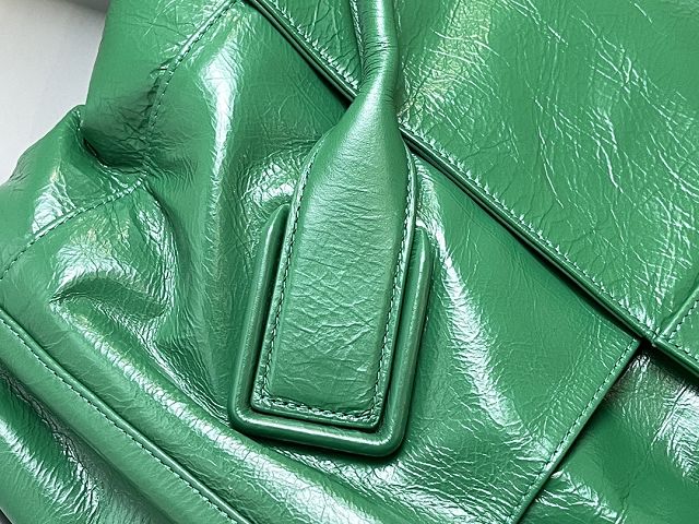 BV original paper calfskin large arco 56 bag 573400 green