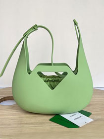 BV original rubber hobo bag 696920 light green