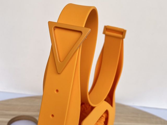 BV original rubber hobo bag 696920 orange