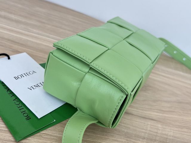 BV original calfskin cassette belt bag 651053 pistachio