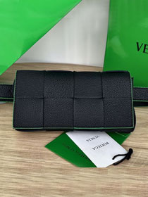 BV original grained calfskin cassette belt bag 710141 black