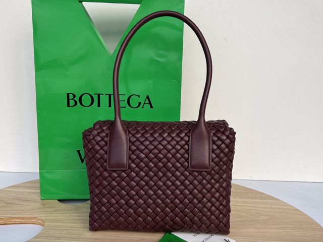 BV original lambskin patti top handle bag 717755 bordeaux