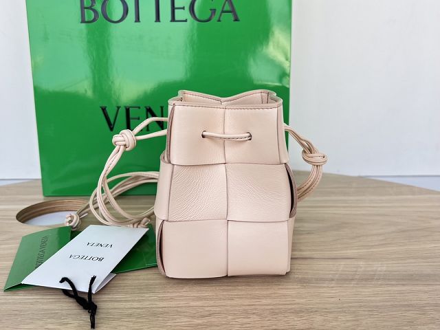 BV original lambskin cassette small bucket bag 680217 melon washed	