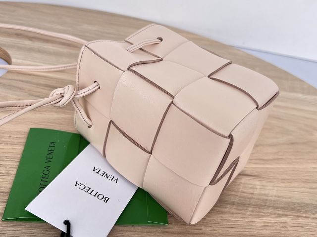 BV original lambskin cassette small bucket bag 680217 melon washed	