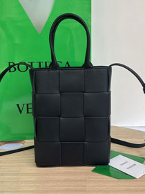 BV original lambskin mini cassette tote bag 709341 black