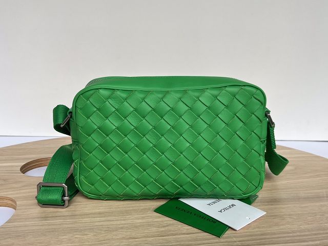 BV original lambskin small camera bag 710048 green