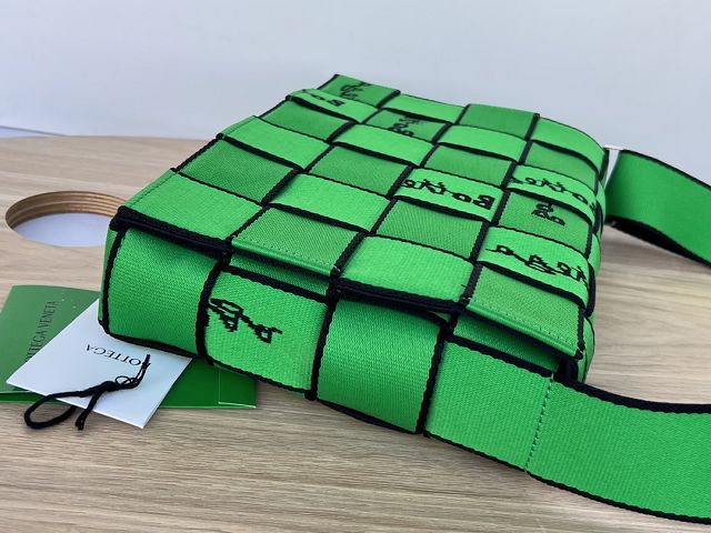 BV original polypropylene webbing cross-body bag 680514 green