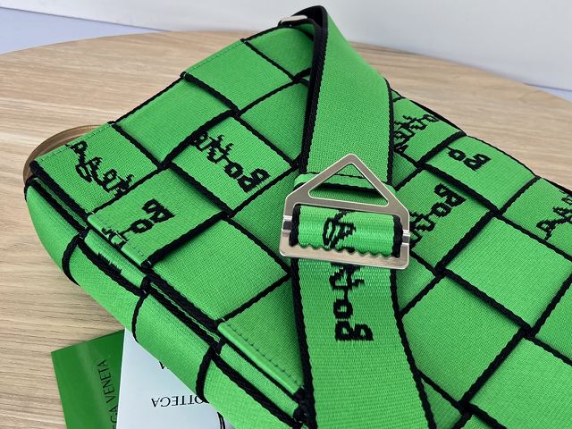 BV original polypropylene webbing cross-body bag 680514 green