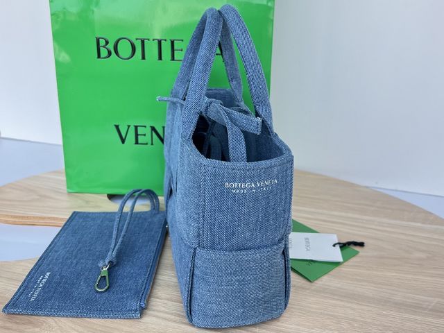 BV original denim mini arco tote bag 714613 blue