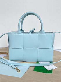 BV original grained calfskin mini arco tote bag 709337 pale blue