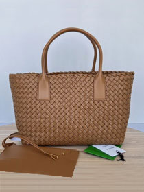 BV original lambskin medium cabat tote bag 608810 camel