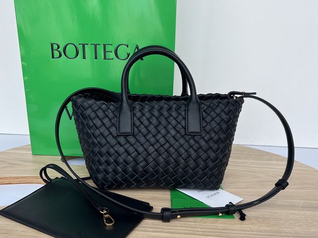 BV original lambskin mini cabat tote bag 709464 black