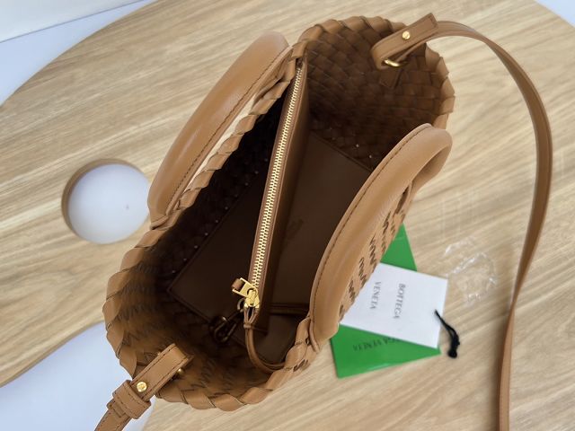 BV original lambskin mini cabat tote bag 709464 caramel