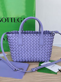 BV original lambskin mini cabat tote bag 709464 purple