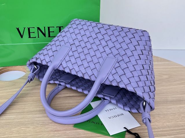 BV original lambskin mini cabat tote bag 709464 purple