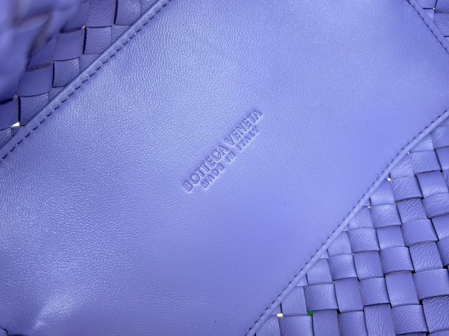 BV original lambskin mini cabat tote bag 709464 purple