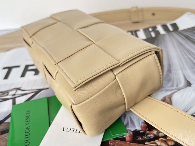 BV original calfskin cassette belt bag 651053 porridge