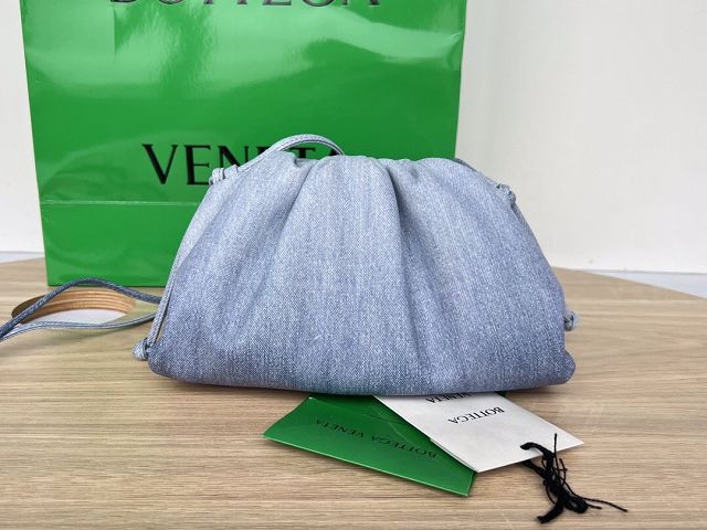 BV original calfskin mini 20 pouch 585852 denim blue