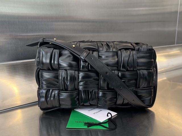 BV original lambskin brick cassette bag 717090 black