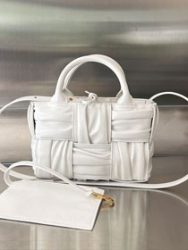 BV original calfskin candy arco tote bag 729029 white